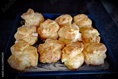 fresh baked cream puffs