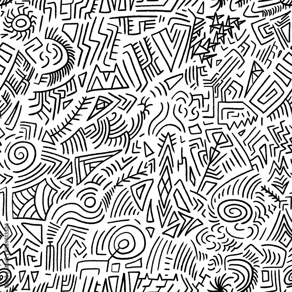 Quirky doodle background