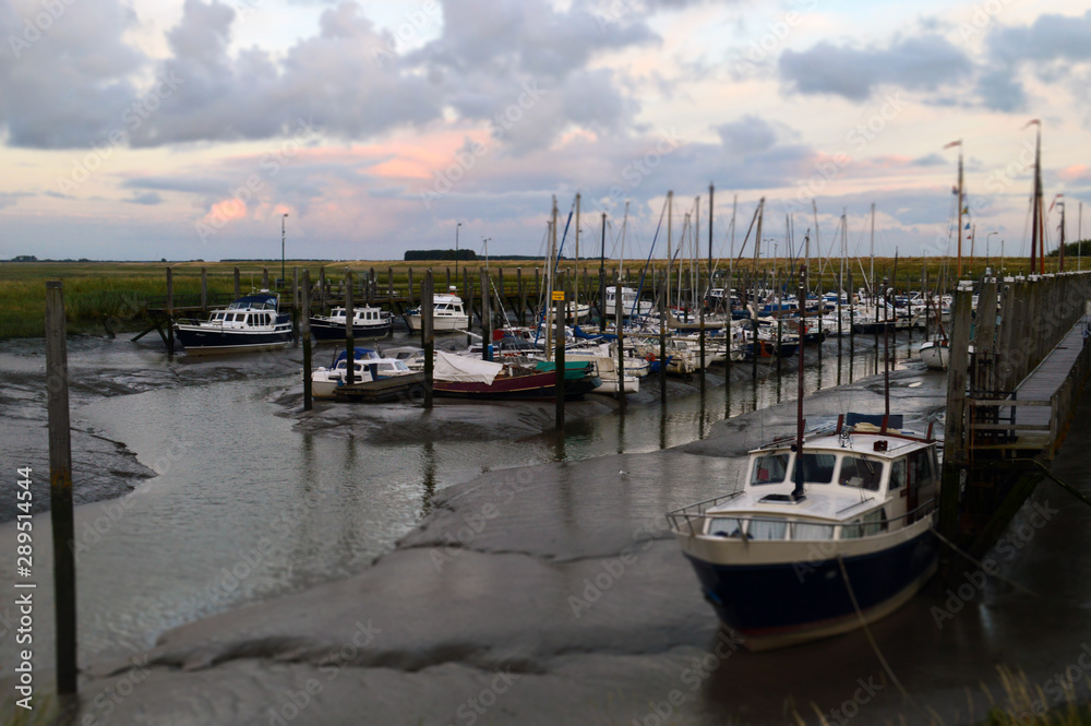 boats in a small harbor boats in a small harbor