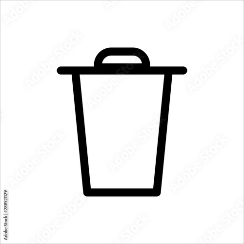 Wallpaper Mural Trash can icon. symbol of Delete or Remove with trendy flat style icon for web site design, logo, app, UI isolated on white background. vector illustration eps 10 Torontodigital.ca
