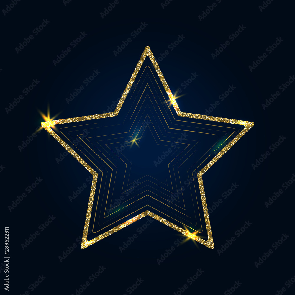 Vector illustration of shiny crystal star Vector illustration of shiny crystal star