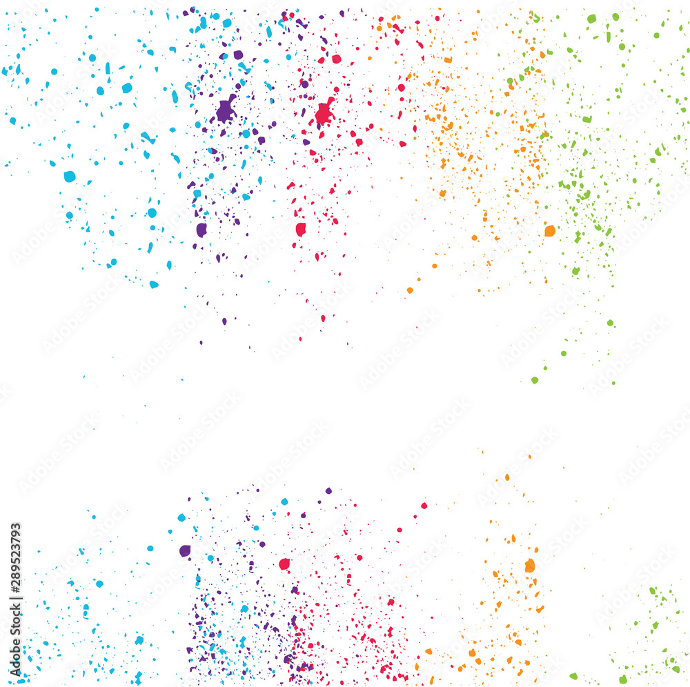 Colorful splash background, vector illustration