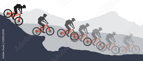 VTT X country rouge homme saut 3