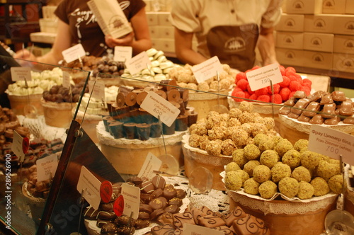 sweets and nuts on the market