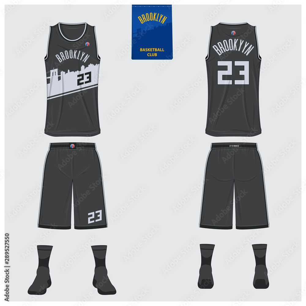 NBA Brooklyn Nets Editable Basketball Jersey Layout for Sublimation  Printing Vectores Para Sublimar