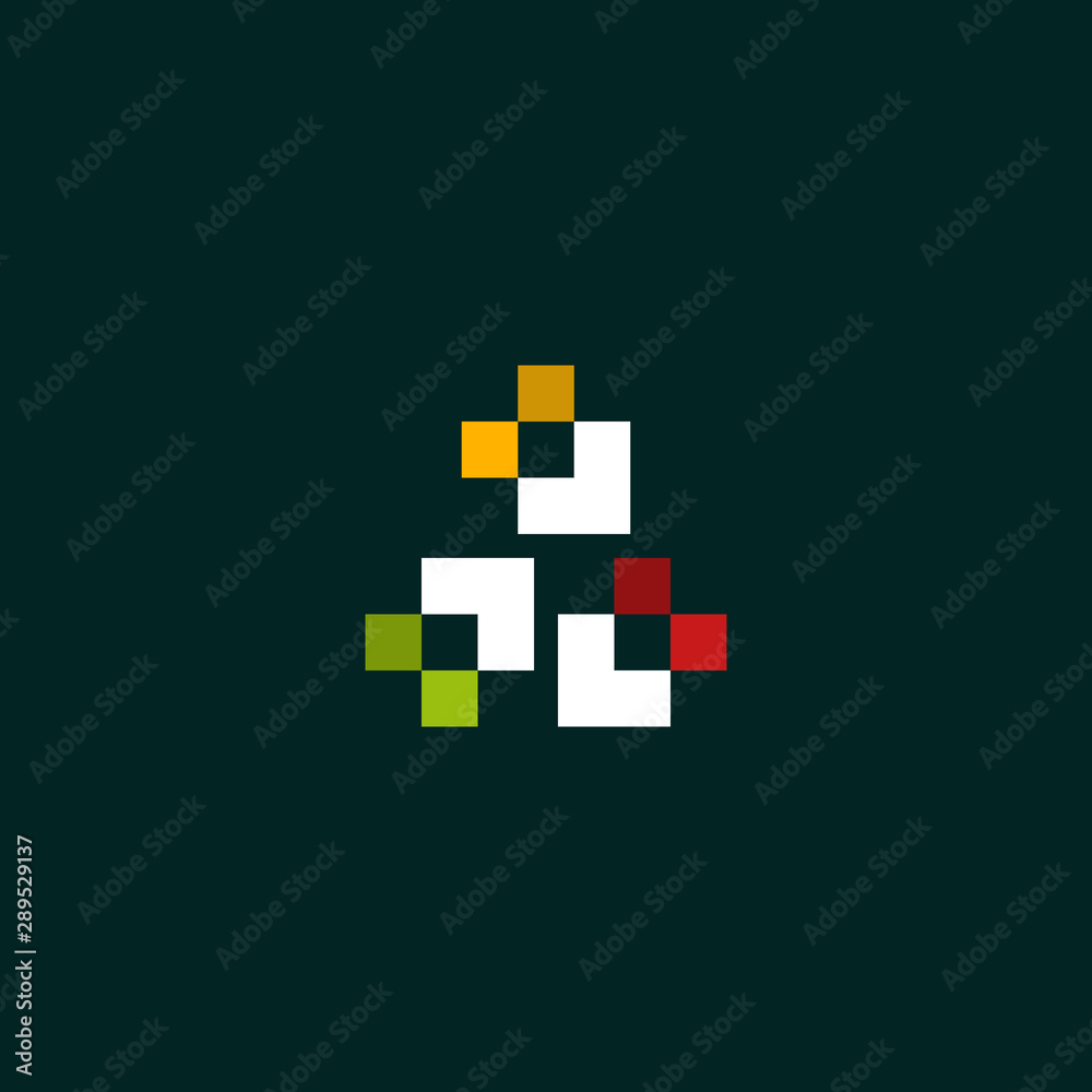 Data Pixel Icon Modern Techno Logo Design Template Element Vector Illustration Data Pixel Icon Modern Techno Logo Design Template Element Vector Illustration