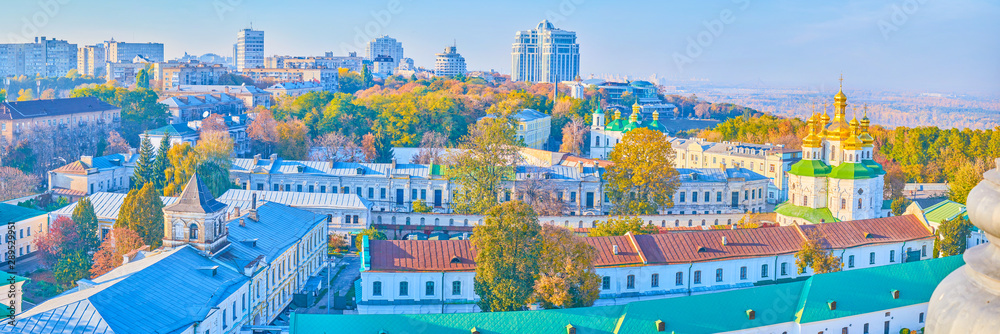 Obraz Panorama budynków Ławry Peczerskiej, Ukraina