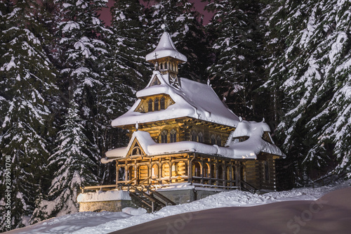 Fototapeta Naklejka Na Ścianę i Meble -  Chapel of the Sacred Heart of Jesus in Jaszczurowka, Zakopane, Poland