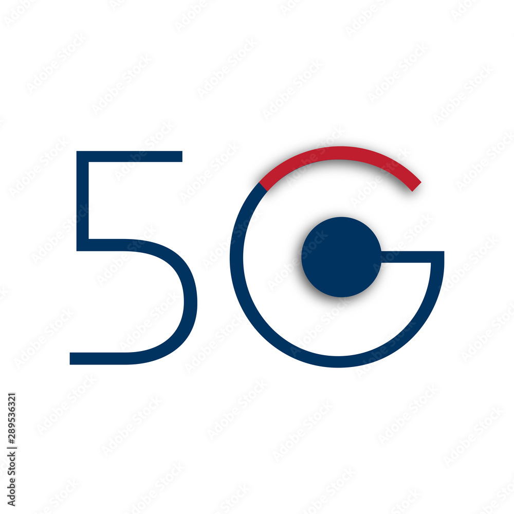 Vector logo for 5G Internet and cellular Vector logo for 5G Internet and cellular