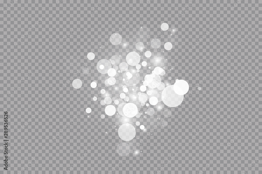 Glow light effect. Vector illustration. Christmas flash dust. White sparks and glitter special light effect. Vector sparkles on transparent background. Sparkling magic dust particles Glow light effect. Vector illustration. Christmas flash dust. White sparks and glitter special light effect. Vector sparkles on transparent background. Sparkling magic dust particles