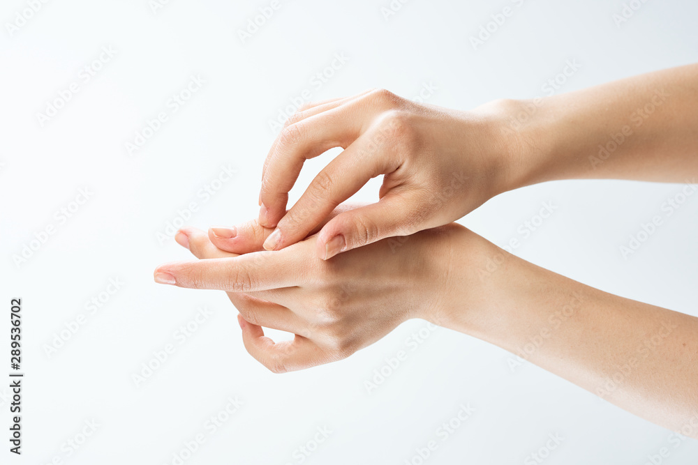 hands isolated on white background hands isolated on white background