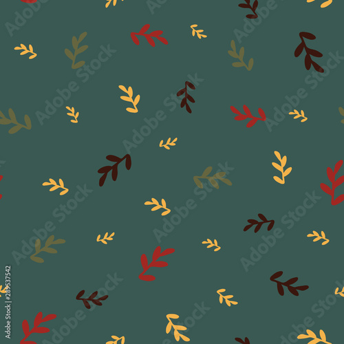 leaves seamless repeat pattern © Moonlie