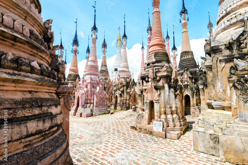 amazing Mwe Taw Kakku pagoda complex in myanmar