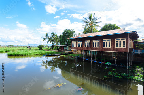floating village at inle lake, myanmar © jon_chica
