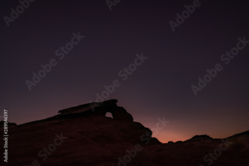 Sunset in the desert surrounding Page Arizona USA
