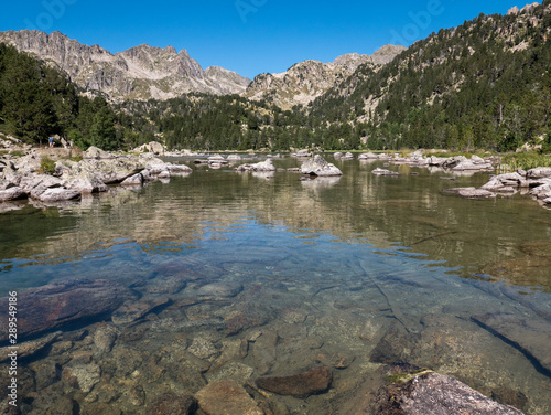 Aigüestortes natural park, lake of la ratera (Catalonia, Spain) photo