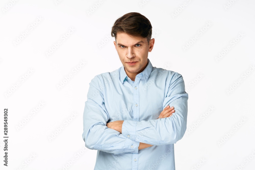 portrait of young man isolated on white background portrait of young man isolated on white background
