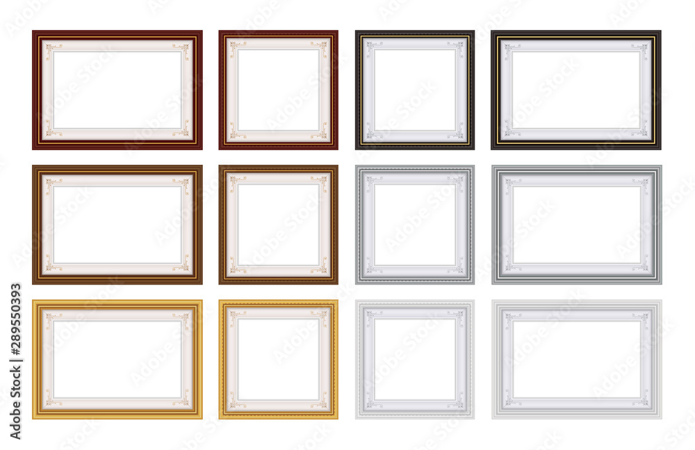 Set of Frame Vector with blank space for your picture or text Set of Frame Vector with blank space for your picture or text