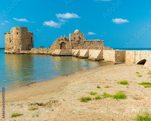 Crusaders Sea Castle Sidon Saida in South Lebanon Middle east