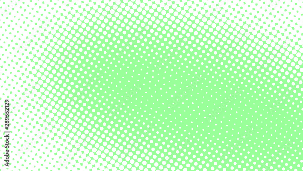 Light green pop art background in vitange comic style with halftone dots, vector illustration template for your design Light green pop art background in vitange comic style with halftone dots, vector illustration template for your design