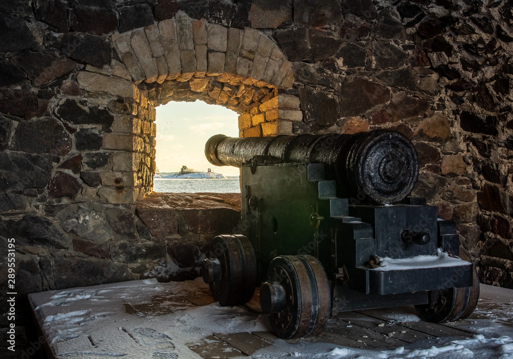 cannon in a fortress
