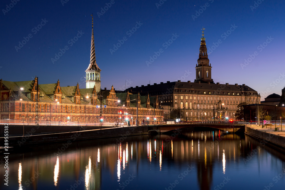 Fototapeta premium Copenhagen city view at Christianborg Palace
