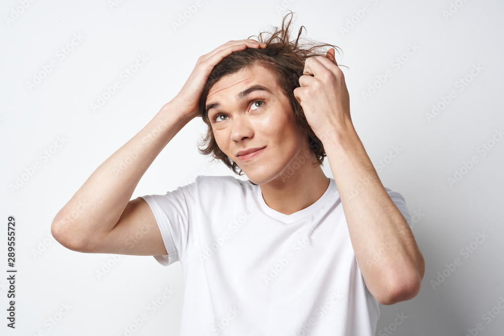 Fototapeta premium young woman with headache