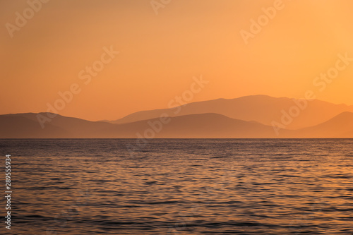 sunset sea