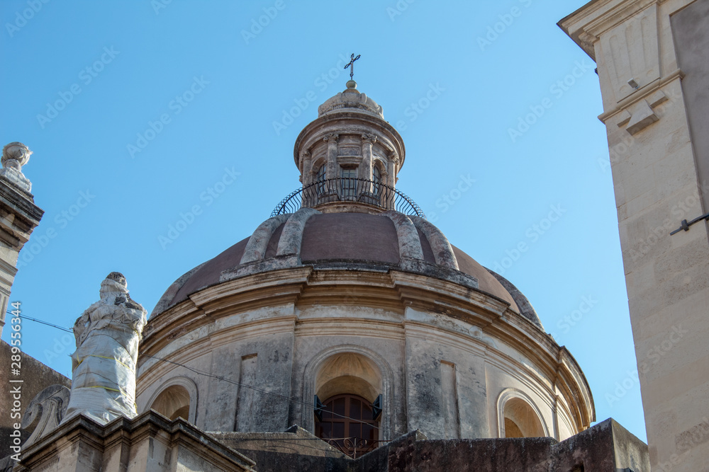 A dome of a church in catania