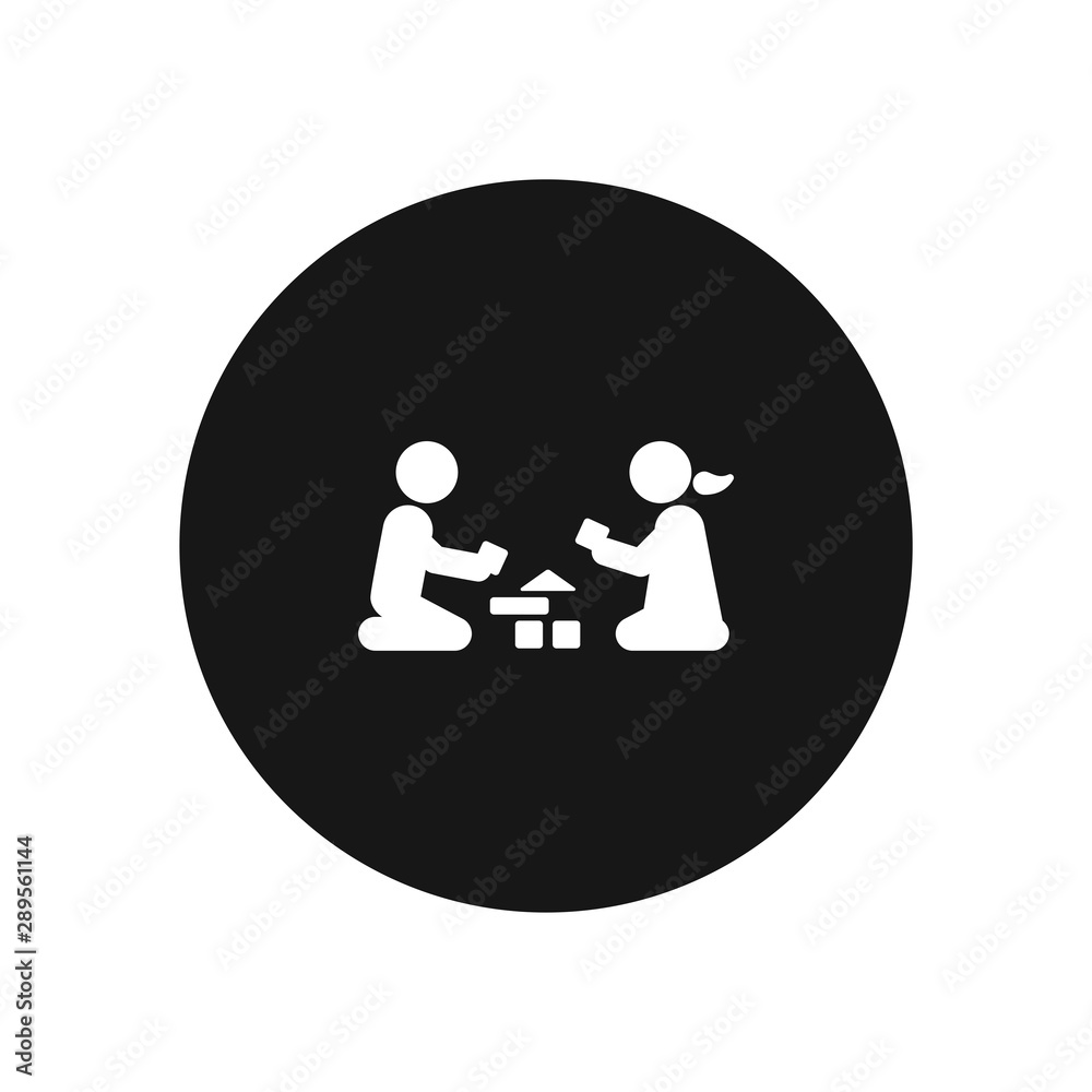 Kids vector icon, simple sign for web site and mobile app. Kids vector icon, simple sign for web site and mobile app.