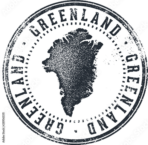 Greenland Territory Rubber Stamp photo