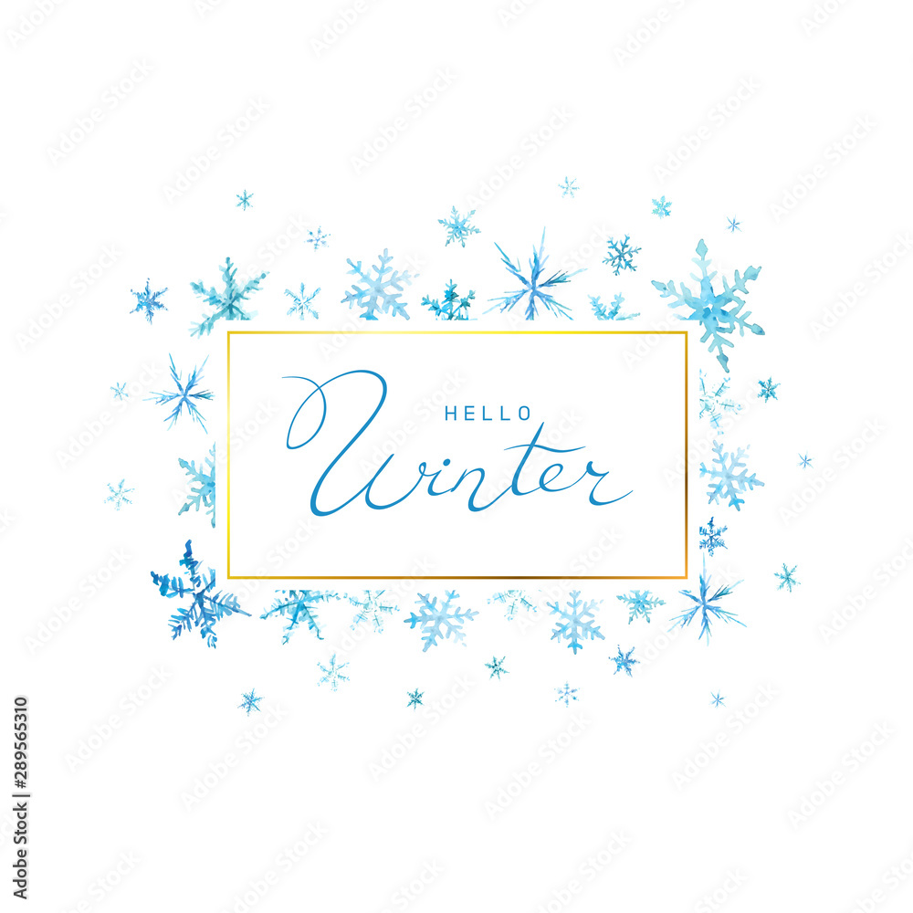 Christmas Poster - Illustration. Vector illustration of winter Background