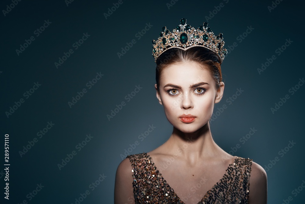 portrait of young woman with clear skin and long hair portrait of young woman with clear skin and long hair