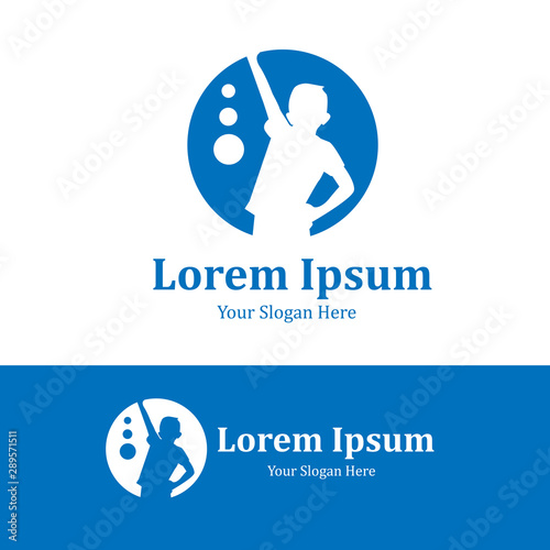 Kids Play logo, illustration vector, Children logo designs template, design concept, logo