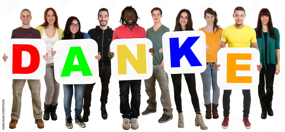 © Markus Mainka - Danke bedanken Gruppe junge Leute People Freisteller © Markus Mainka - Danke bedanken Gruppe junge Leute People Freisteller