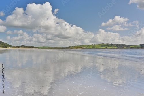 The View Inland at Llansteffan, Carmarthenshire, Wales. photo