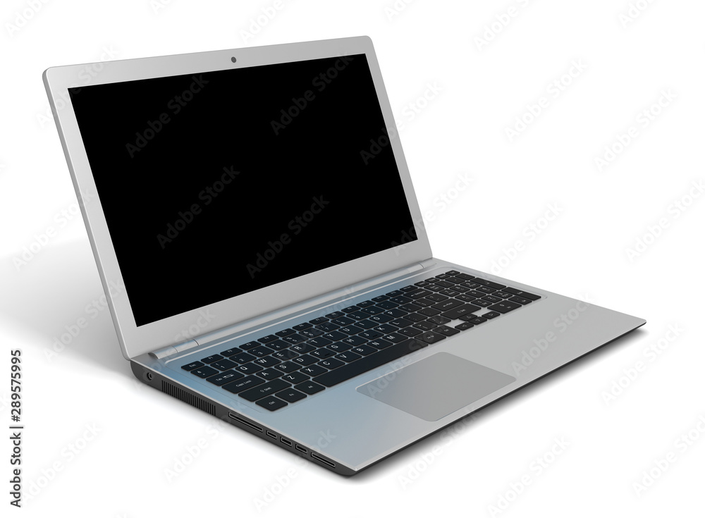 laptop computer single 3d illustration laptop computer single 3d illustration