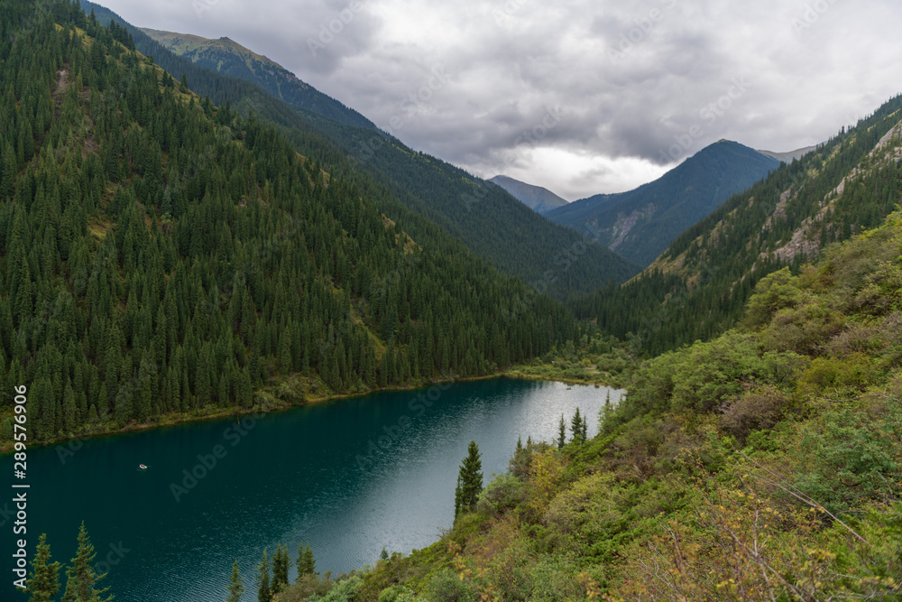 Kolsay lake - mountain lake in Kazakhstan
