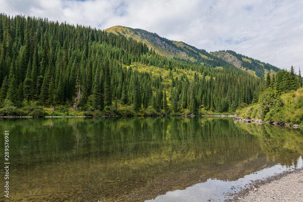 Kolsay lake - mountain lake in Kazakhstan Kolsay lake - mountain lake in Kazakhstan