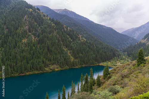 Kolsay lake - mountain lake in Kazakhstan