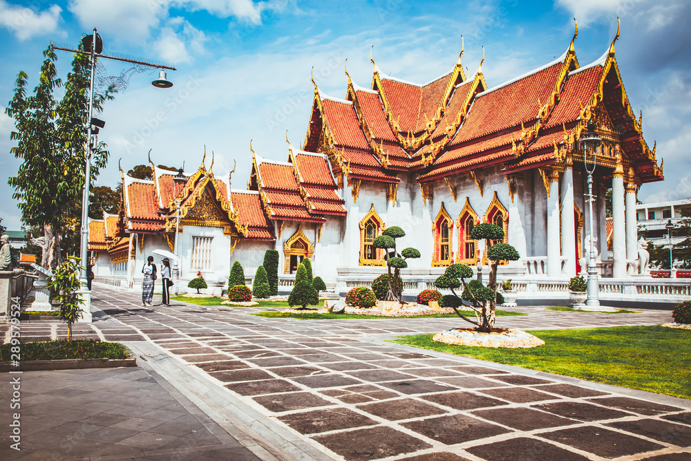 wat Benchamabopit, the Marble temple, Bangkok, Thailand wat Benchamabopit, the Marble temple, Bangkok, Thailand