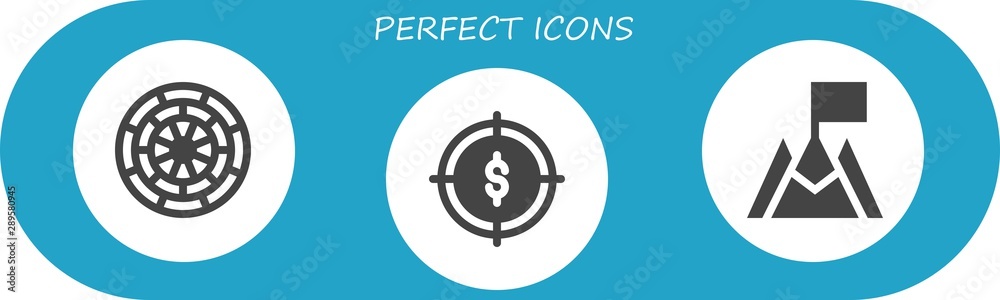 perfect icon set - obrazy, fototapety, plakaty 