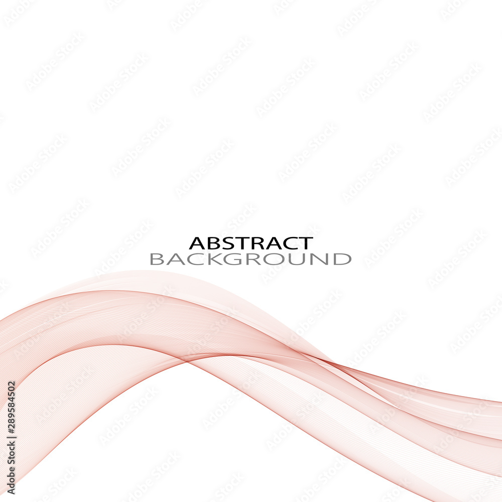  Horizontal stylish wave on a white background. Design element
