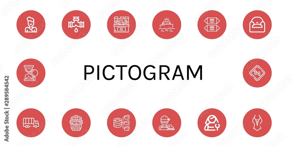 Set of pictogram icons such as Judo, Leak, Interview, Yatch, Chocolate, Armchair, Truck, Helmet, Hosting, Butcher, Plumber, Swimsuit, Sand clock, Curves , pictogram Set of pictogram icons such as Judo, Leak, Interview, Yatch, Chocolate, Armchair, Truck, Helmet, Hosting, Butcher, Plumber, Swimsuit, Sand clock, Curves , pictogram