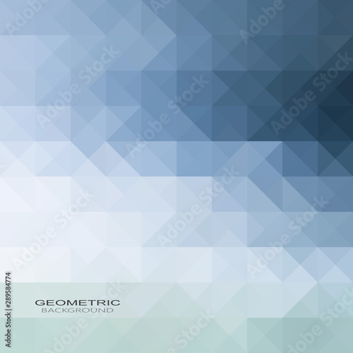  Dark blue triangles abstract background vector geometric design. Brochure Template