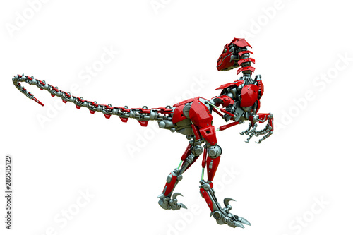 velociraptor robot rear view © DM7