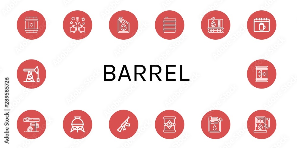 Set of barrel icons such as Barrel, Beer, Oil, Tank, Oktoberfest, Gas station, Storage tank, Assault rifle, Oil tank, Fuel, Oil pump , barrel Set of barrel icons such as Barrel, Beer, Oil, Tank, Oktoberfest, Gas station, Storage tank, Assault rifle, Oil tank, Fuel, Oil pump , barrel