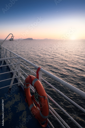 Boat Sunset photo