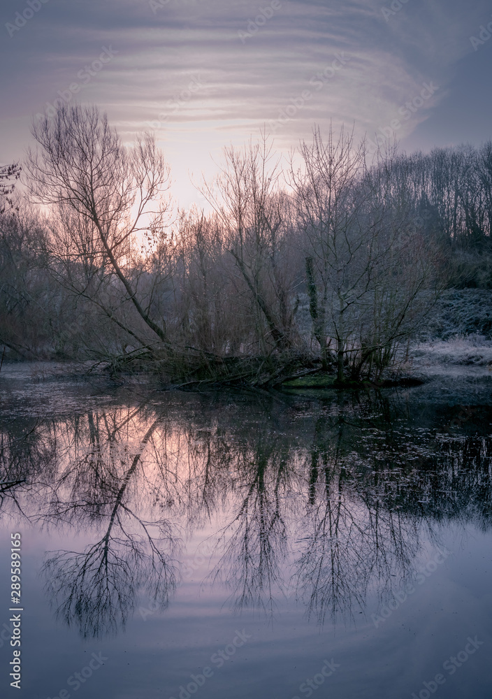 Frozen lake Frozen lake