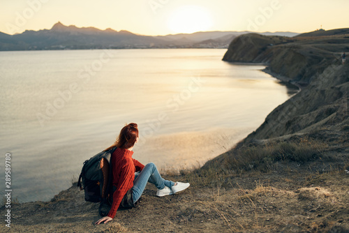 young woman on the beach